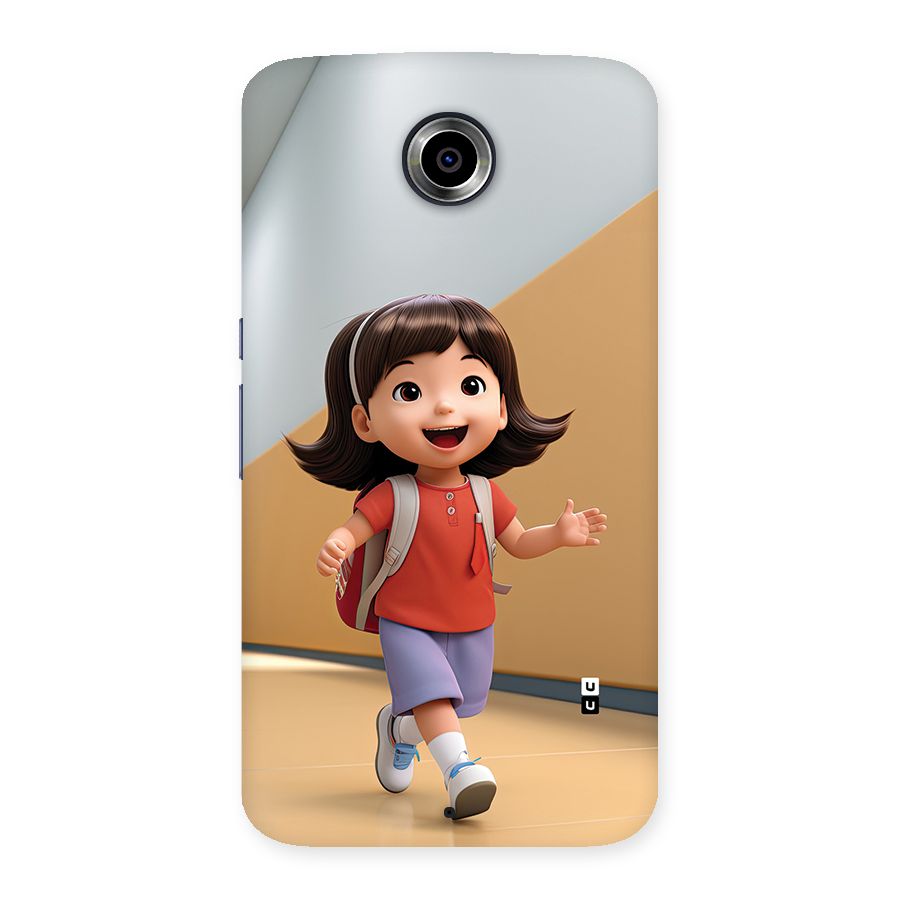 Cute School Girl Back Case for Google Nexus 6