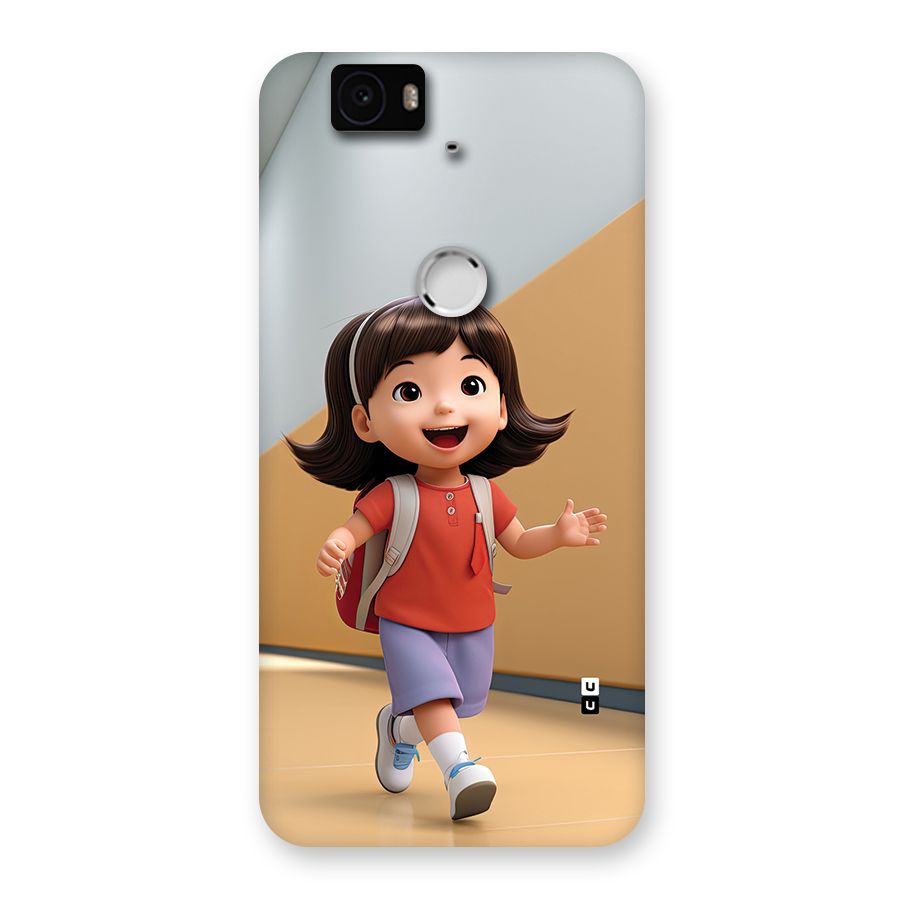 Cute School Girl Back Case for Google Nexus 6P
