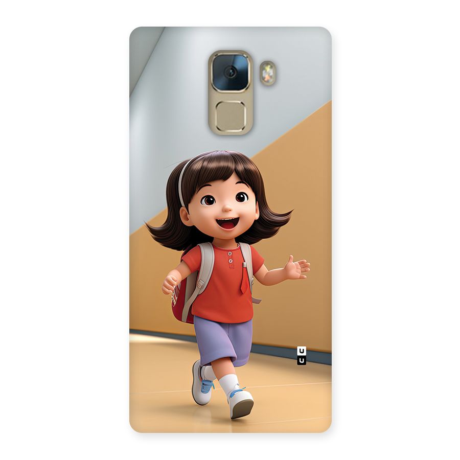Cute School Girl Back Case for Honor 7