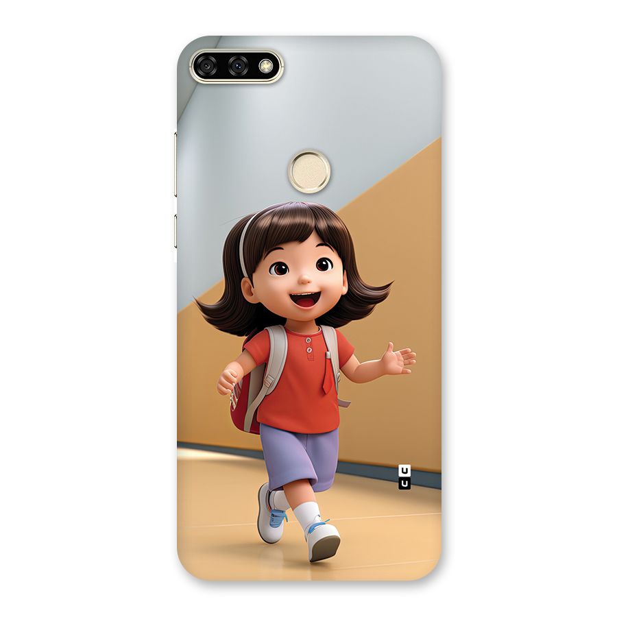 Cute School Girl Back Case for Honor 7A