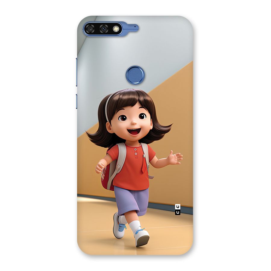 Cute School Girl Back Case for Honor 7C