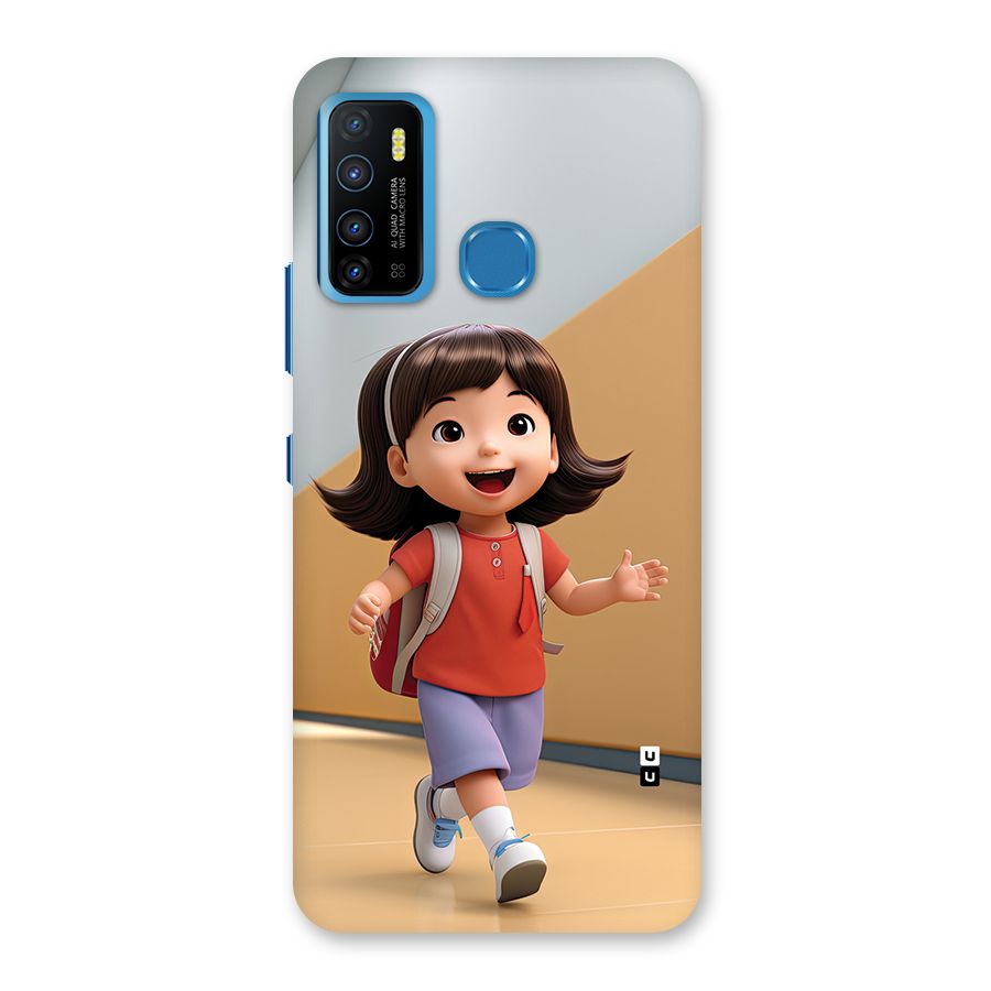 Cute School Girl Back Case for Infinix Hot 9