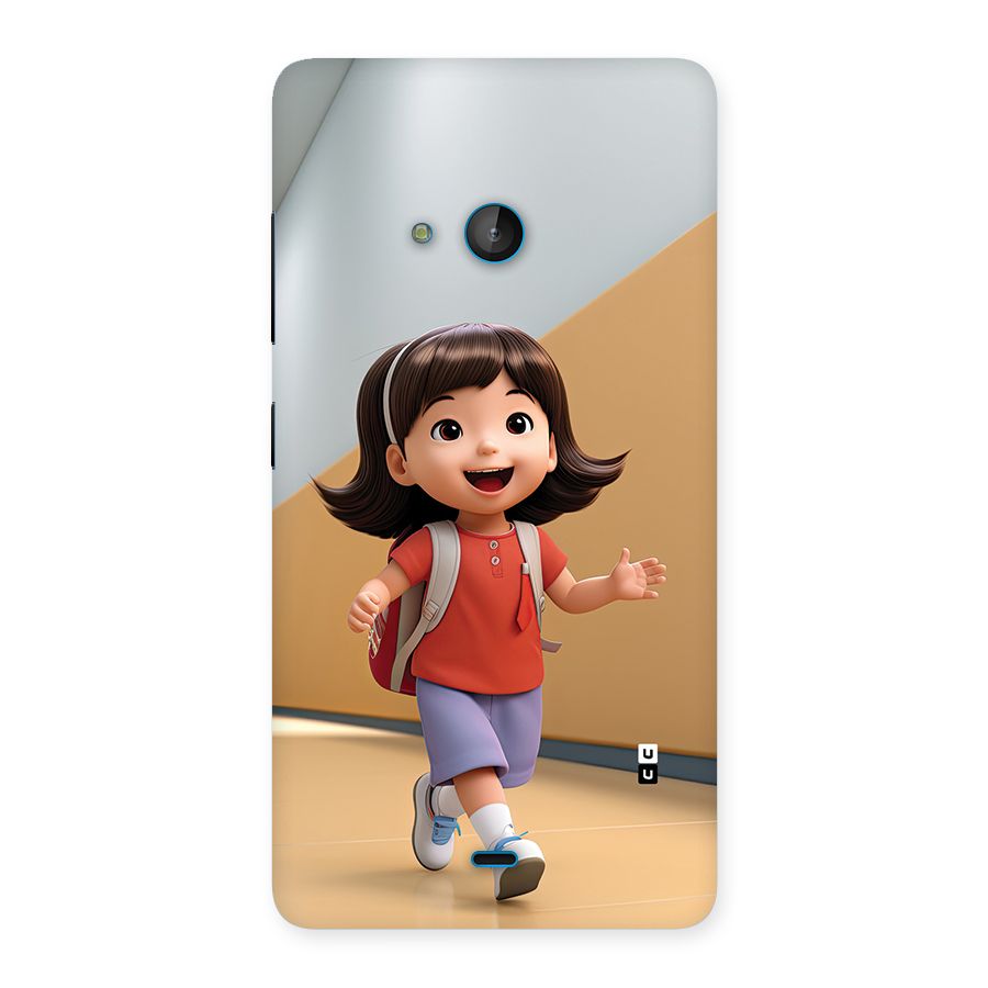 Cute School Girl Back Case for Lumia 540