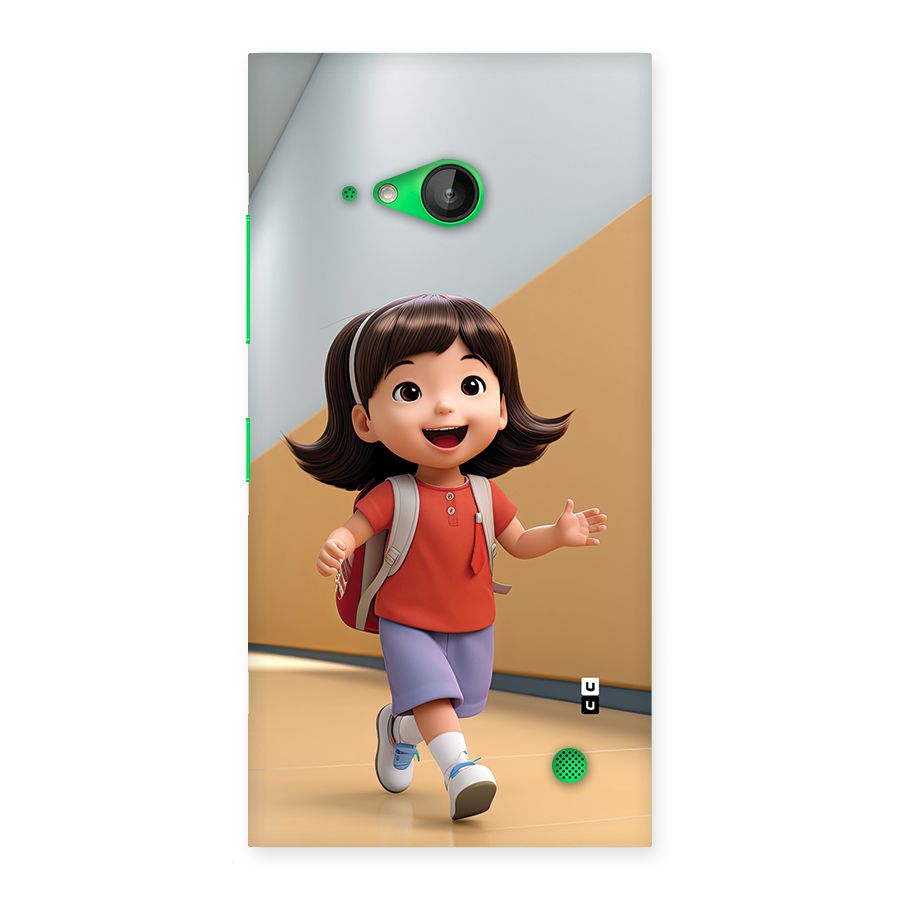 Cute School Girl Back Case for Lumia 730