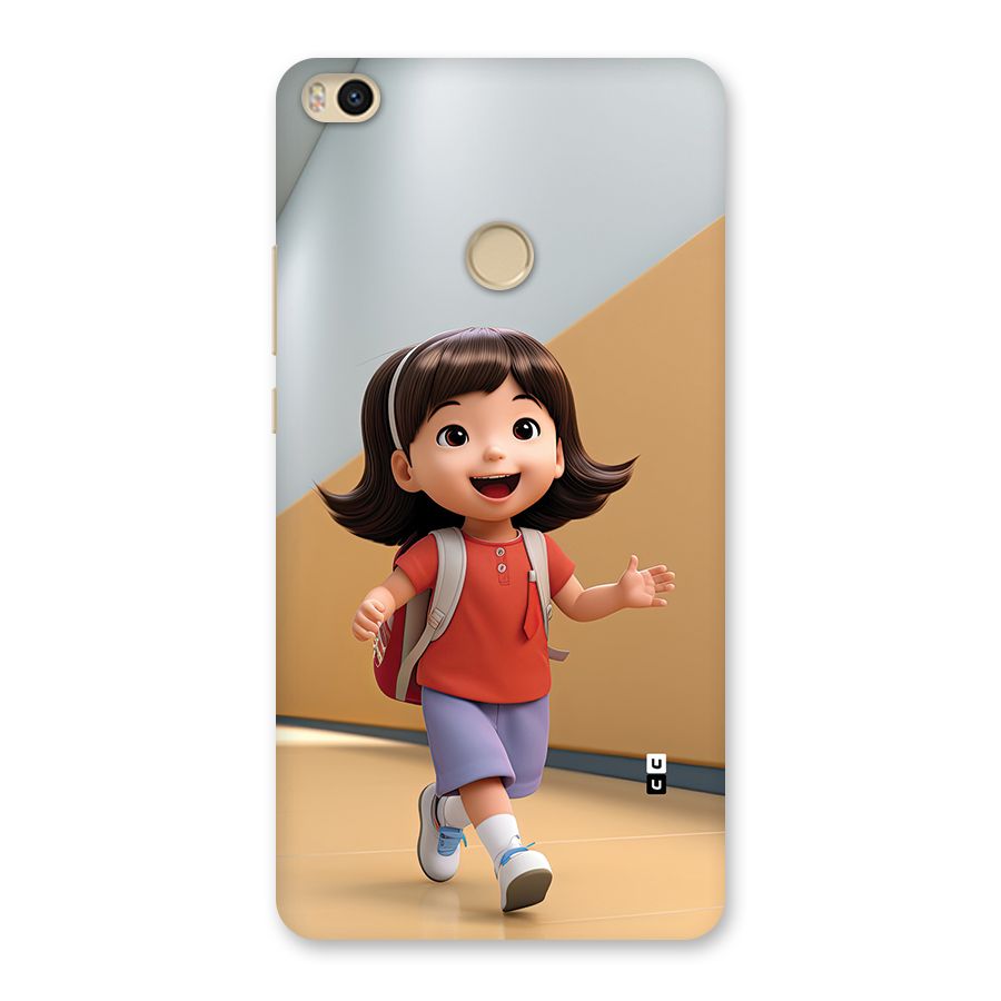 Cute School Girl Back Case for Mi Max 2