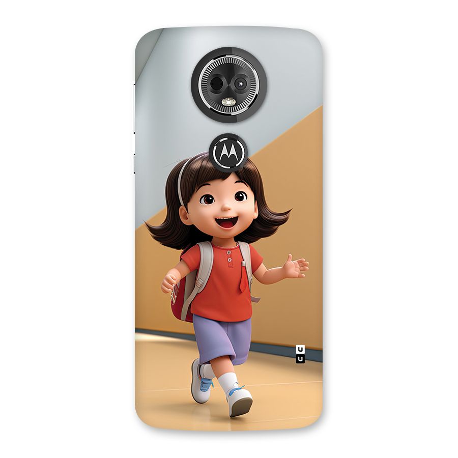 Cute School Girl Back Case for Moto E5 Plus