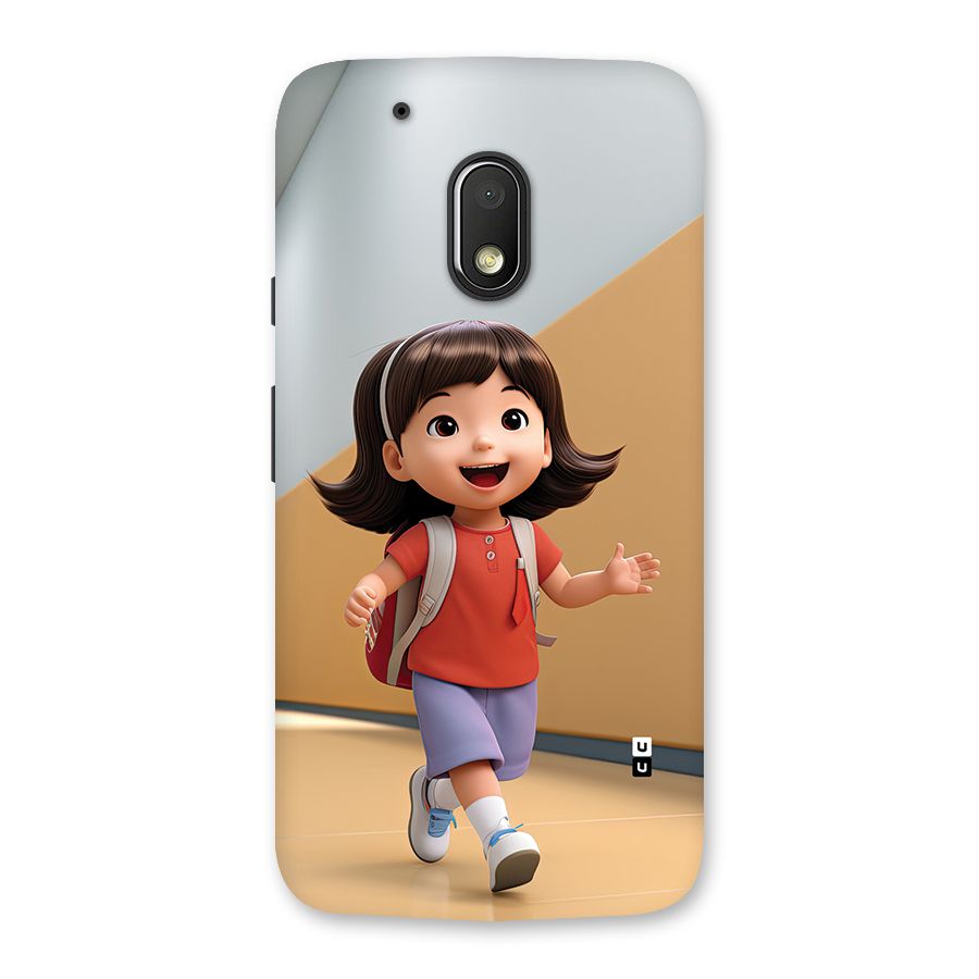 Cute School Girl Back Case for Moto G4 Play