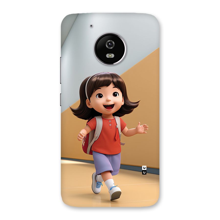 Cute School Girl Back Case for Moto G5