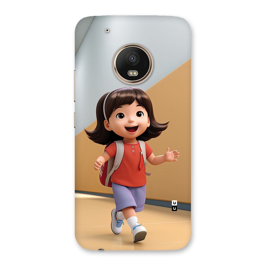 Cute School Girl Back Case for Moto G5 Plus