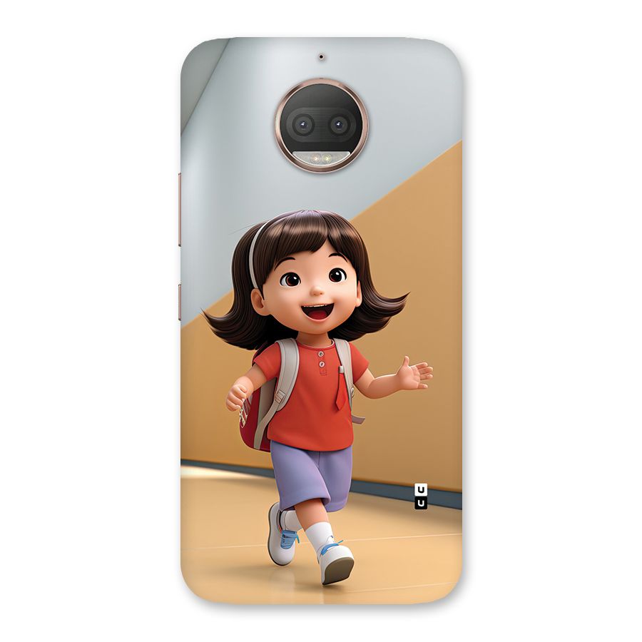 Cute School Girl Back Case for Moto G5s Plus