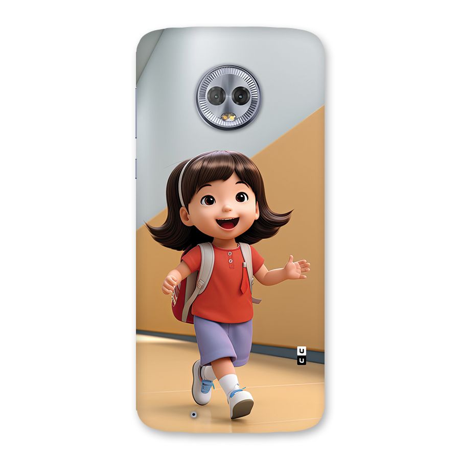 Cute School Girl Back Case for Moto G6