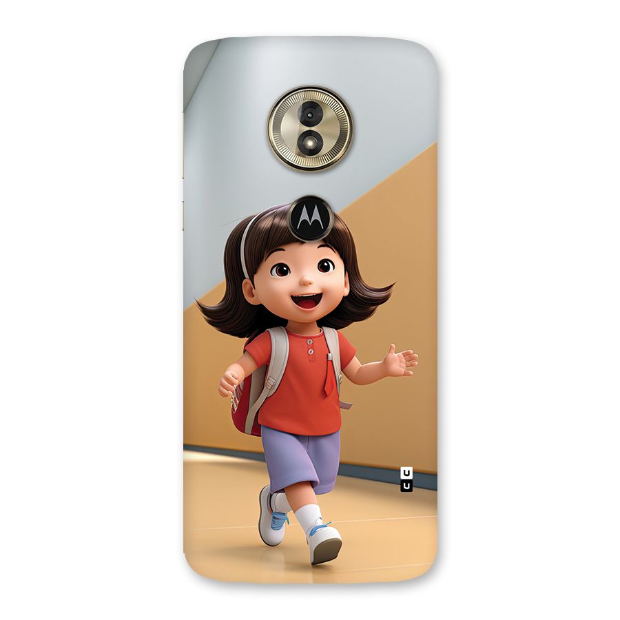 Cute School Girl Back Case for Moto G6 Play