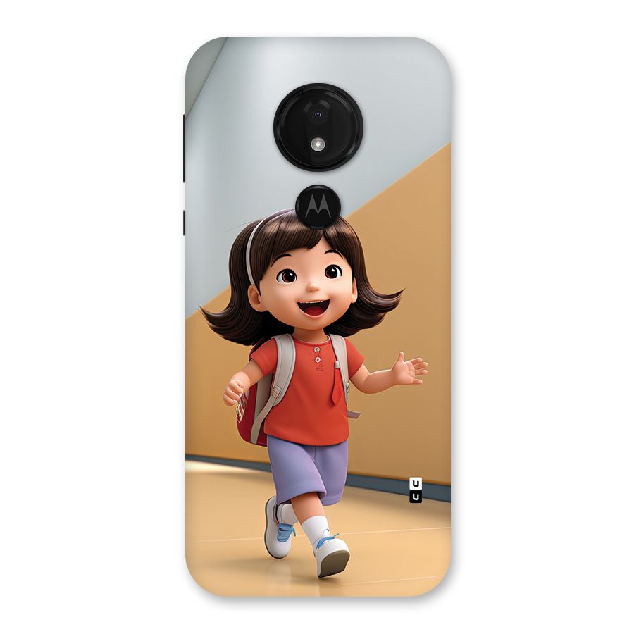 Cute School Girl Back Case for Moto G7 Power