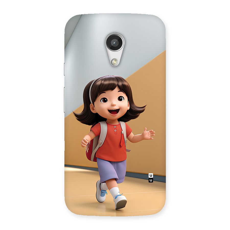 Cute School Girl Back Case for Moto G 2nd Gen
