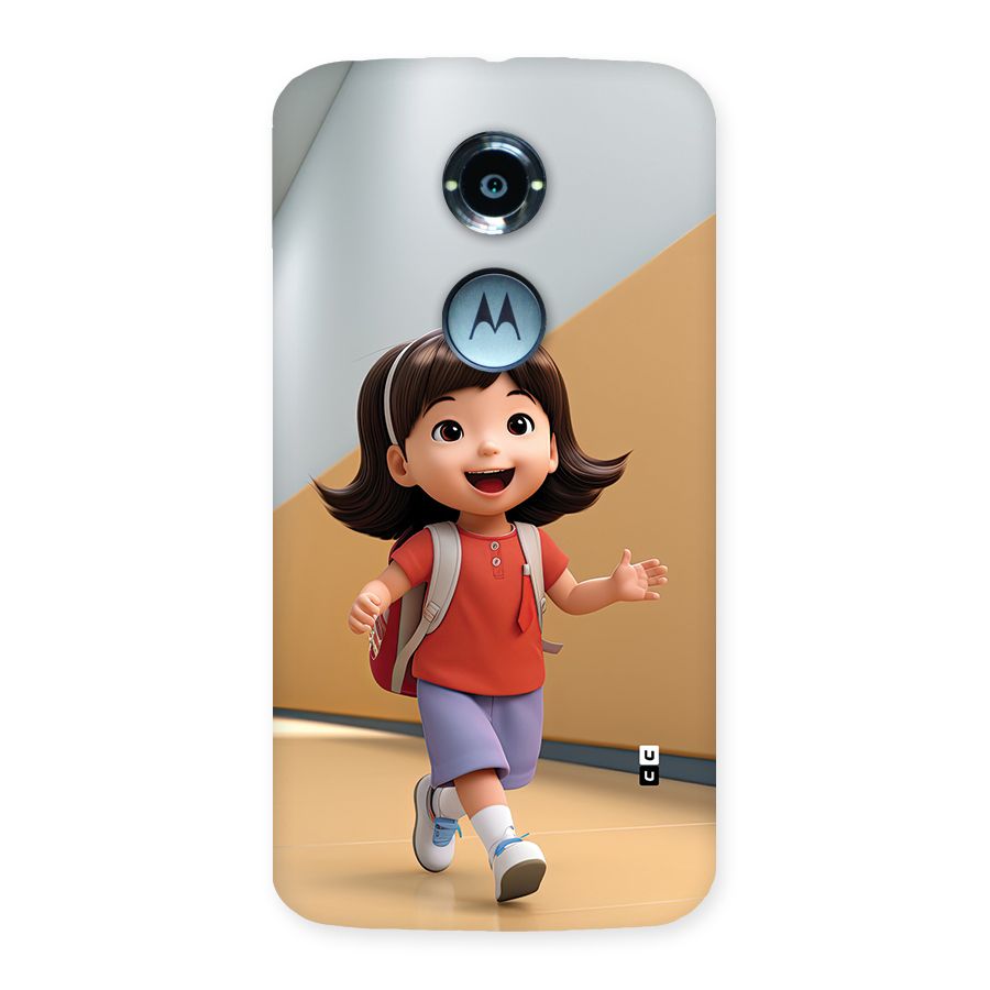Cute School Girl Back Case for Moto X2