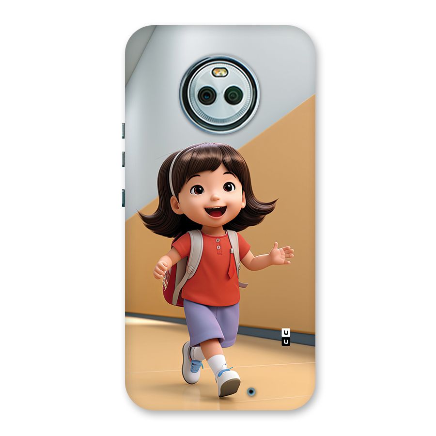 Cute School Girl Back Case for Moto X4