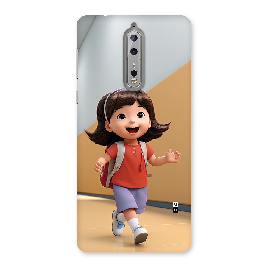 Cute School Girl Back Case for Nokia 8
