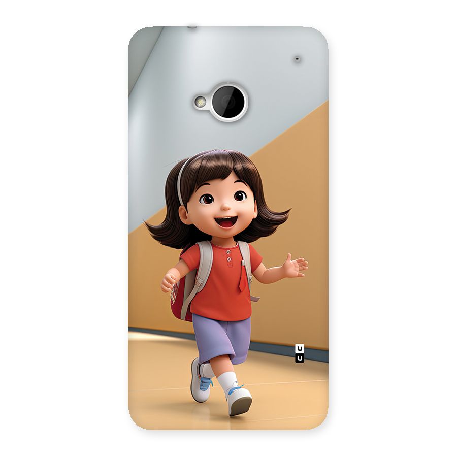 Cute School Girl Back Case for One M7 (Single Sim)