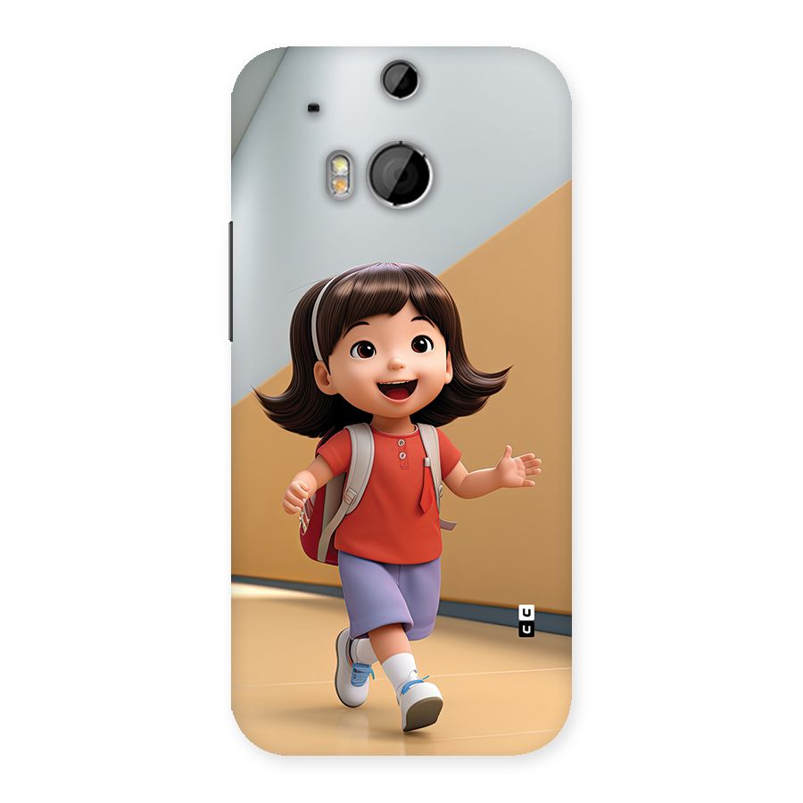 Cute School Girl Back Case for One M8