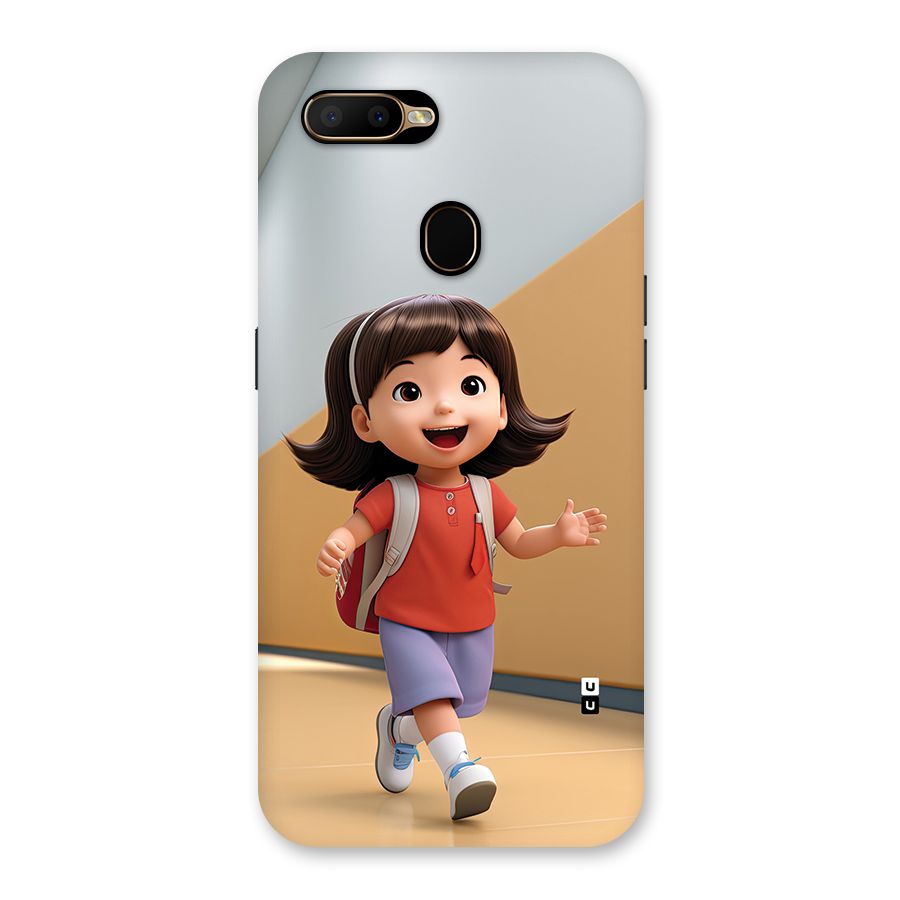 Cute School Girl Back Case for Oppo A5s
