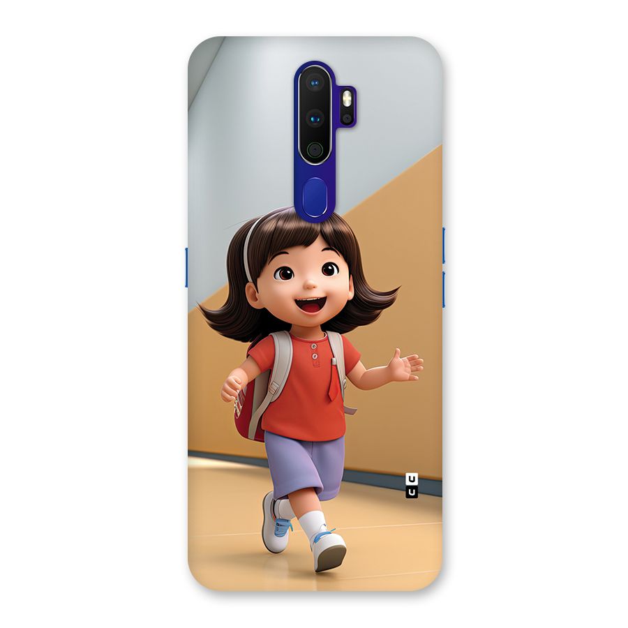 Cute School Girl Back Case for Oppo A9 (2020)
