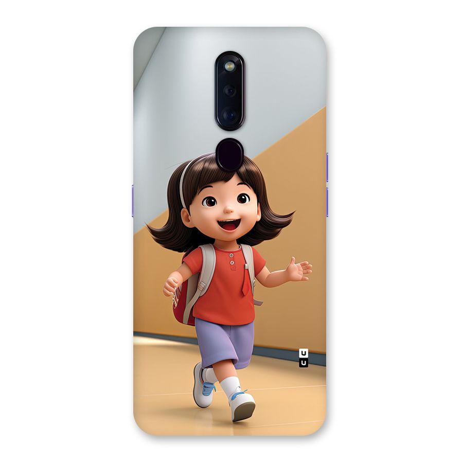 Cute School Girl Back Case for Oppo F11 Pro