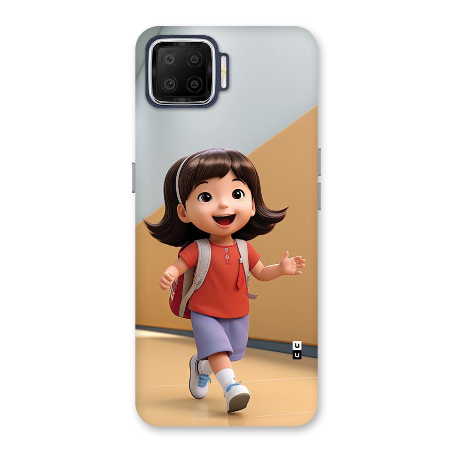 Cute School Girl Back Case for Oppo F17