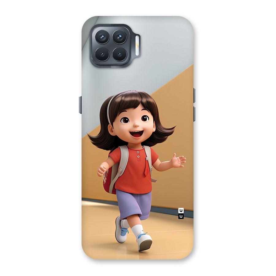 Cute School Girl Back Case for Oppo F17 Pro