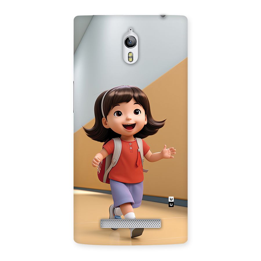 Cute School Girl Back Case for Oppo Find 7