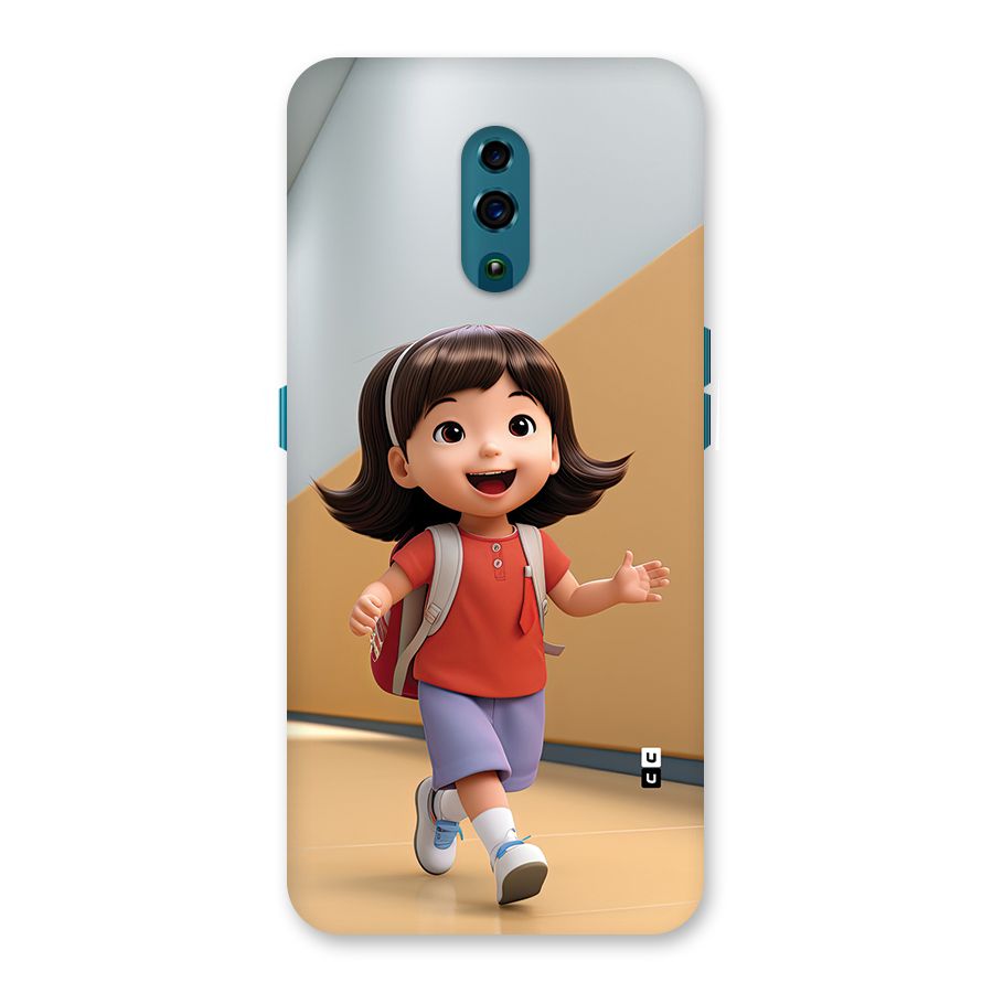 Cute School Girl Back Case for Oppo Reno