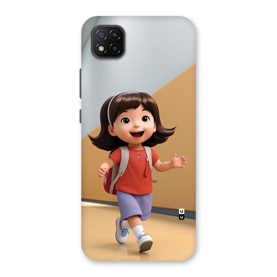 Cute School Girl Back Case for Poco C3