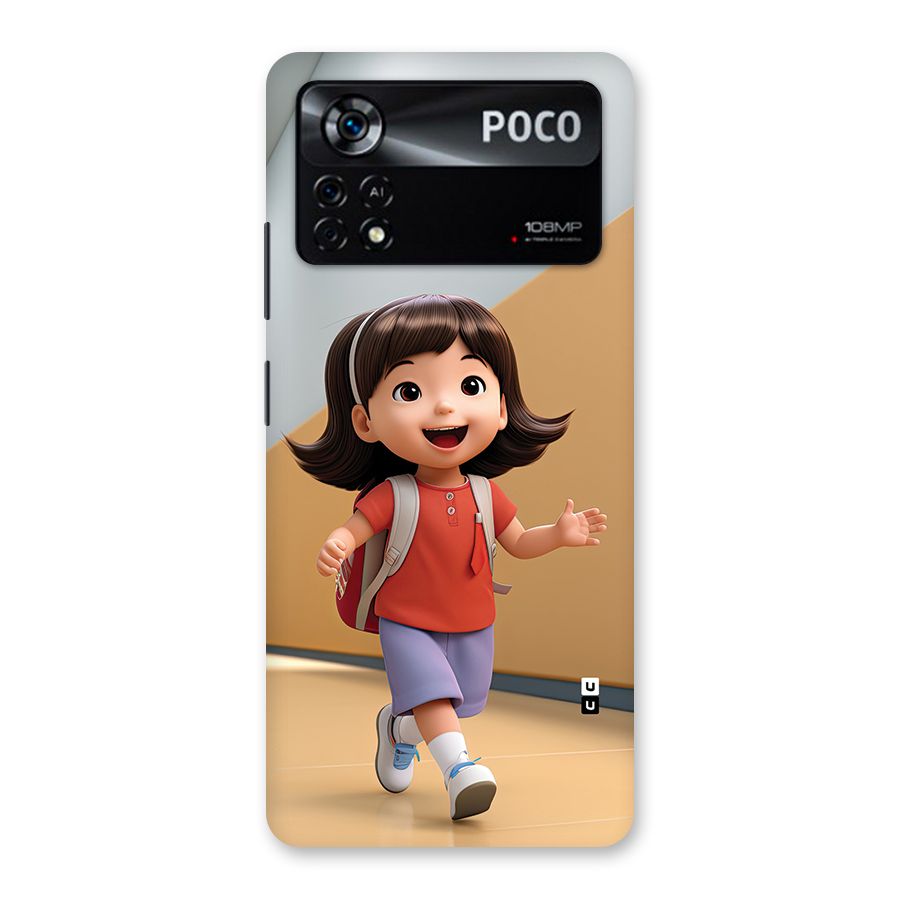 Cute School Girl Back Case for Poco X4 Pro 5G