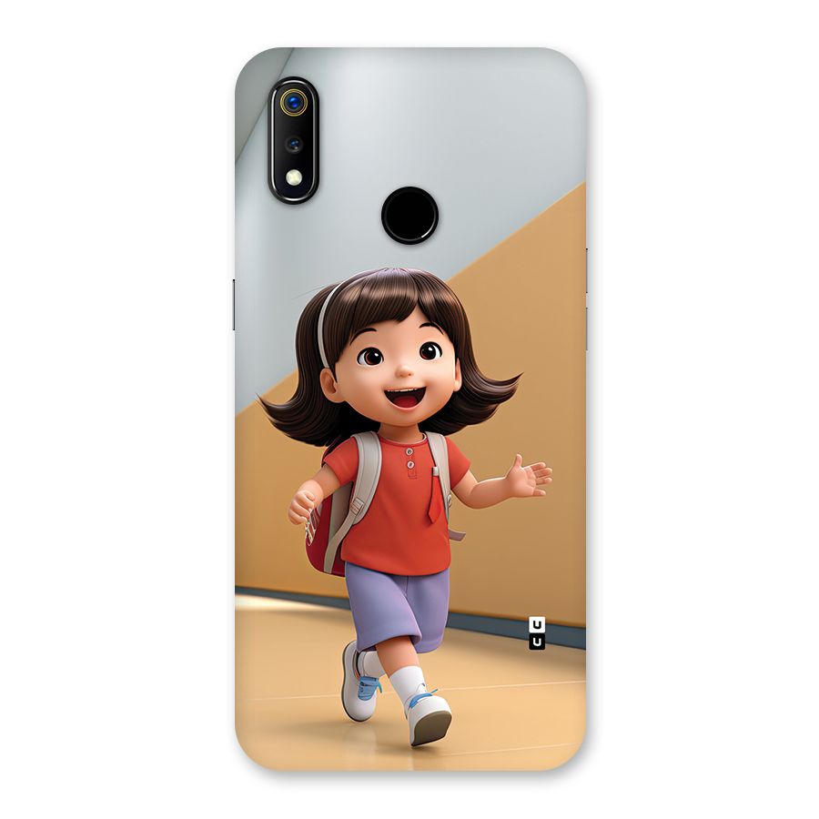 Cute School Girl Back Case for Realme 3