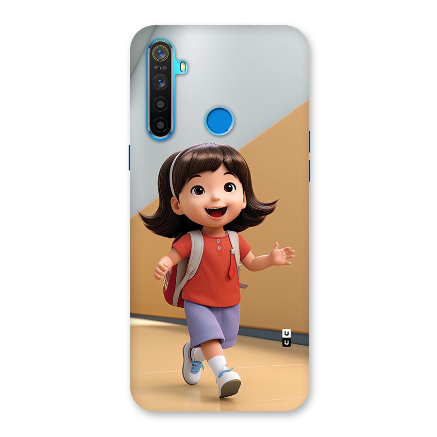 Cute School Girl Back Case for Realme 5