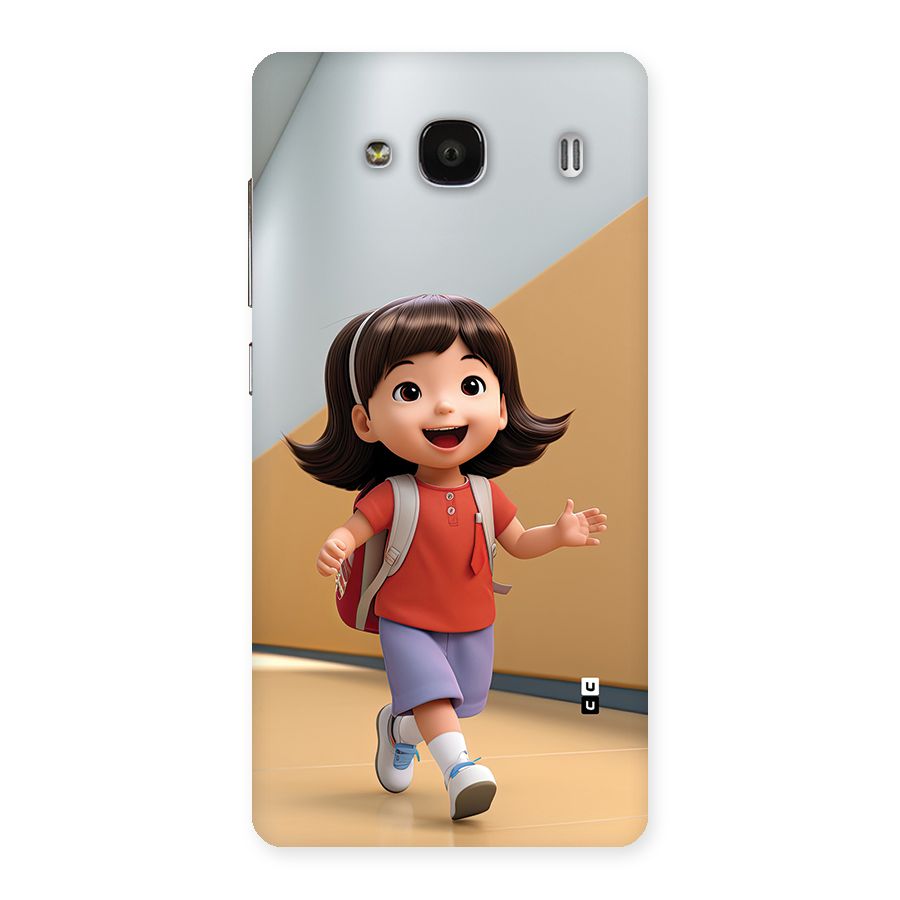 Cute School Girl Back Case for Redmi 2