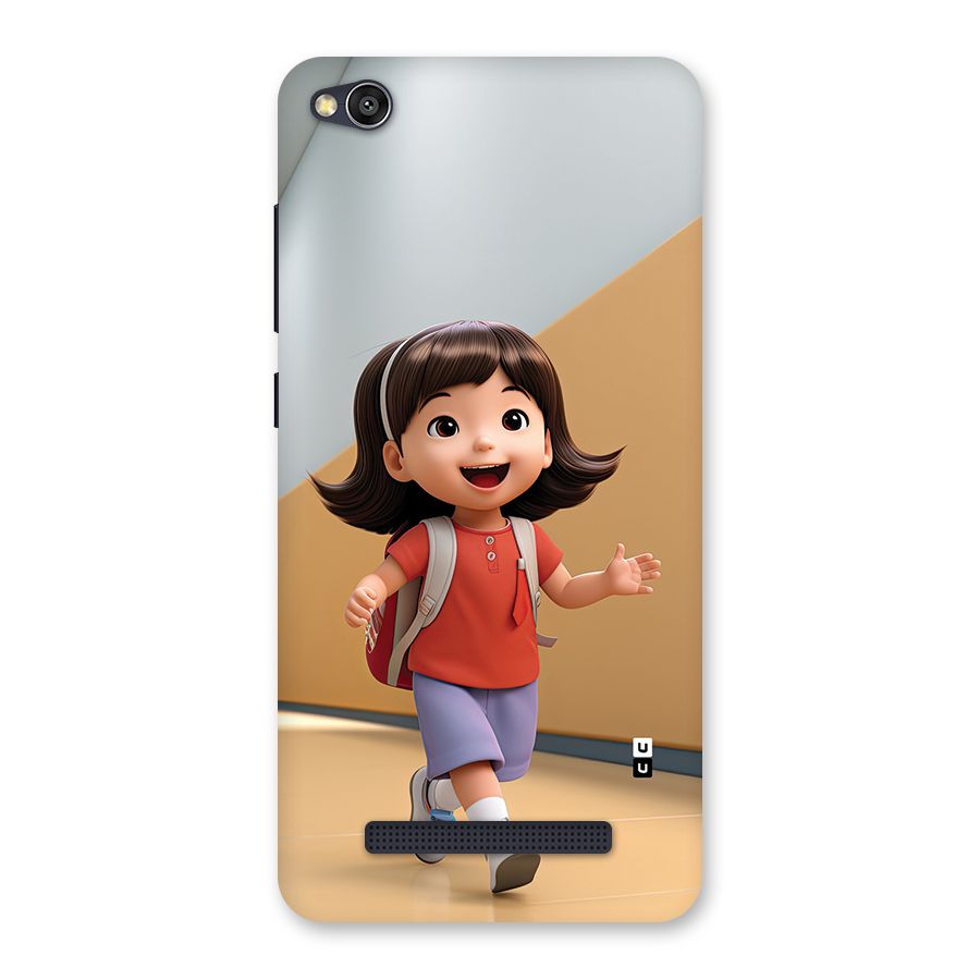 Cute School Girl Back Case for Redmi 4A
