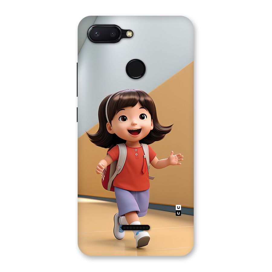 Cute School Girl Back Case for Redmi 6
