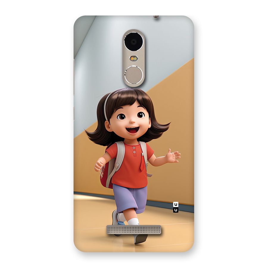Cute School Girl Back Case for Redmi Note 3