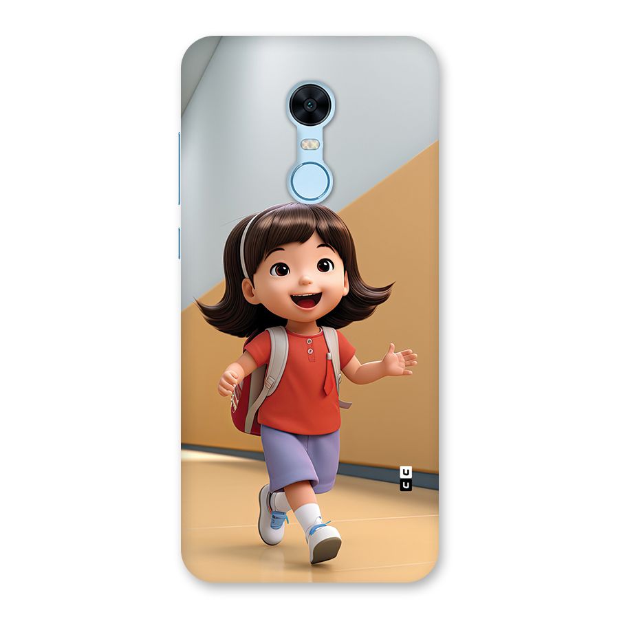 Cute School Girl Back Case for Redmi Note 5