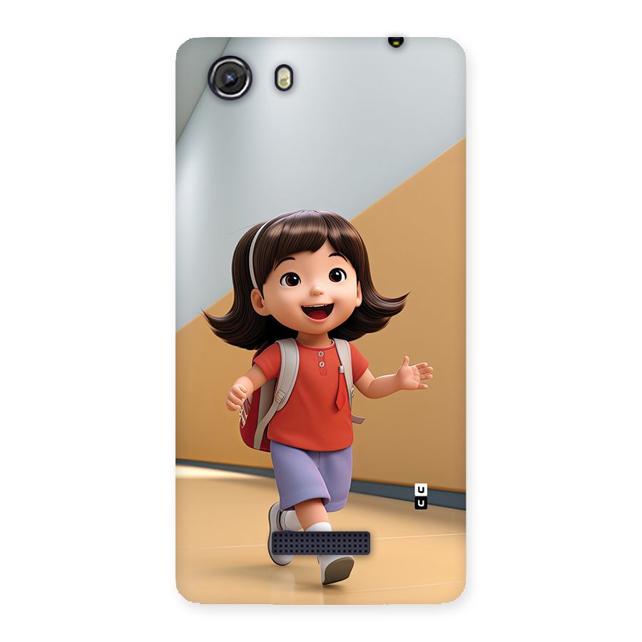 Cute School Girl Back Case for Unite 3