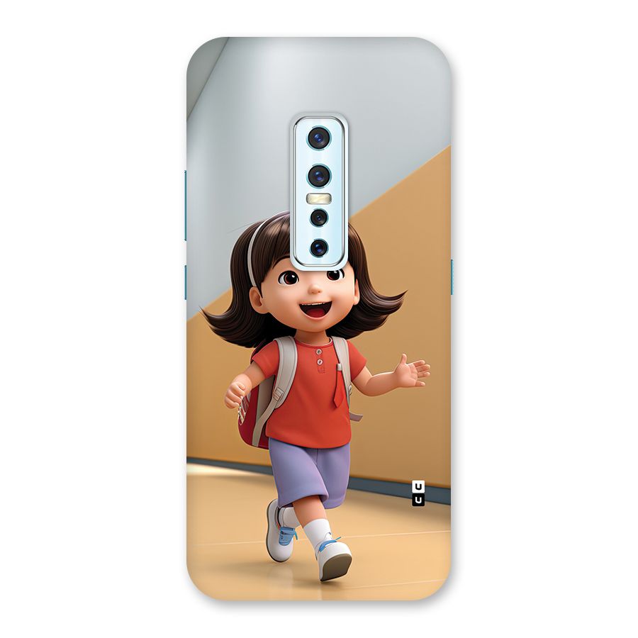 Cute School Girl Back Case for Vivo V17 Pro