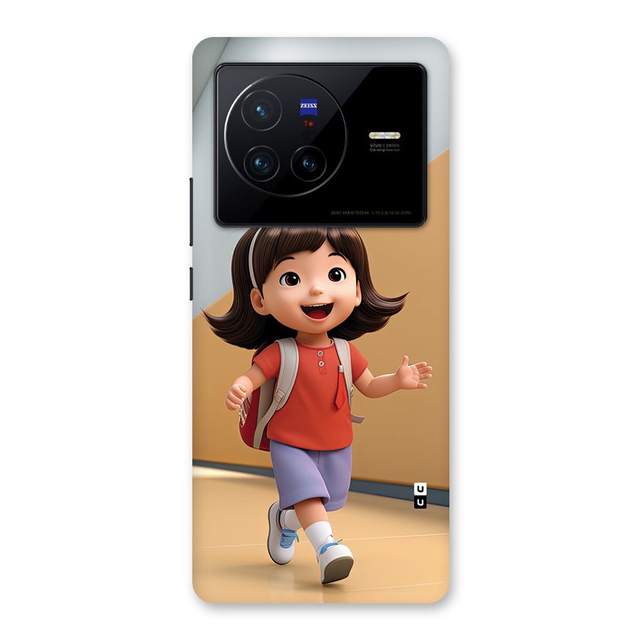 Cute School Girl Back Case for Vivo X80