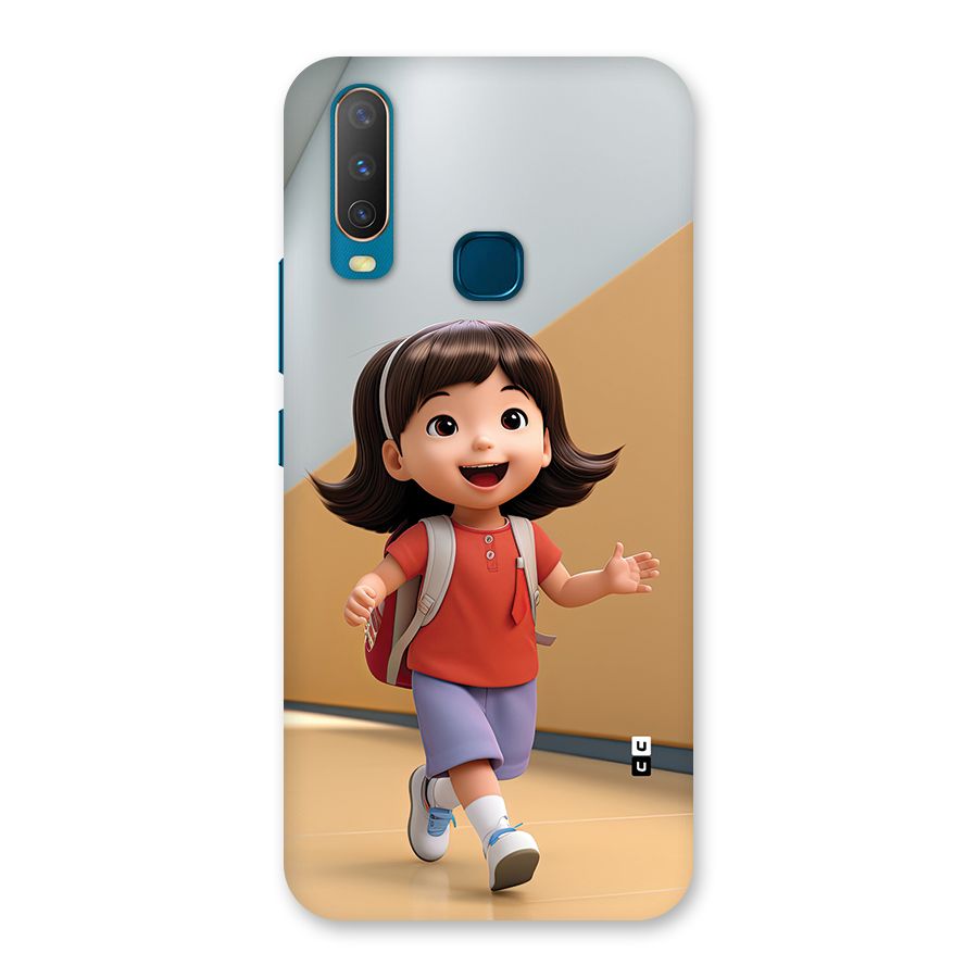 Cute School Girl Back Case for Vivo Y11