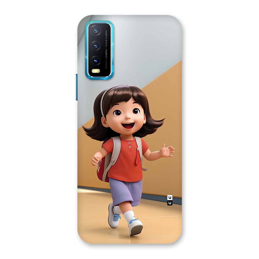 Cute School Girl Back Case for Vivo Y20G