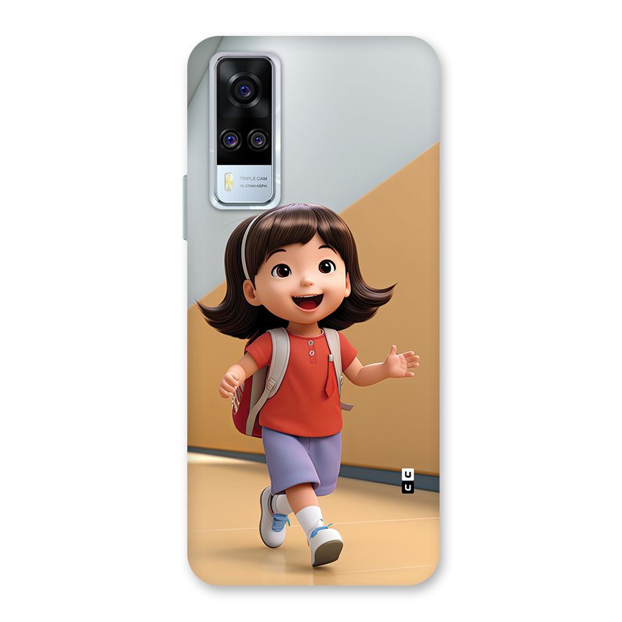 Cute School Girl Back Case for Vivo Y31