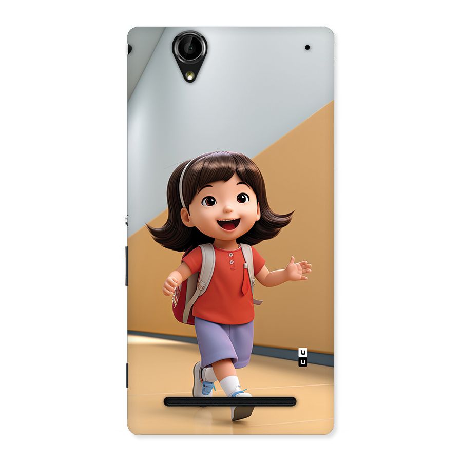 Cute School Girl Back Case for Xperia T2