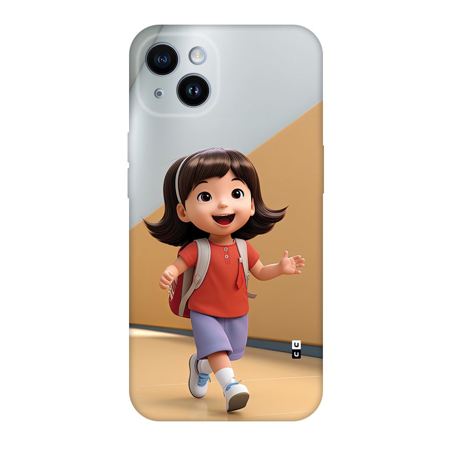 Cute School Girl Back Case for iPhone 14