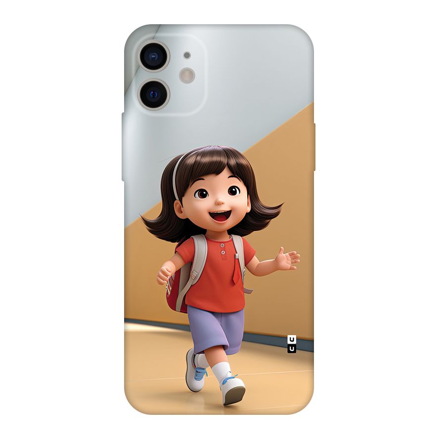 Cute School Girl Back Case for iPhone 11