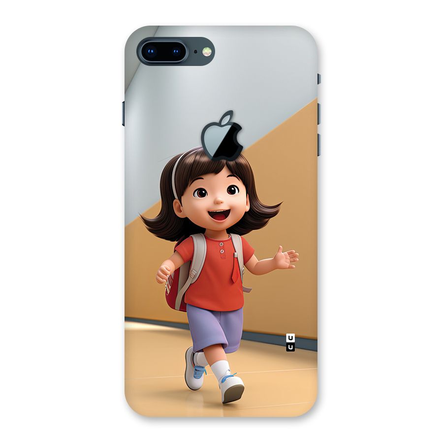 Cute School Girl Back Case for iPhone 7 Plus Apple Cut