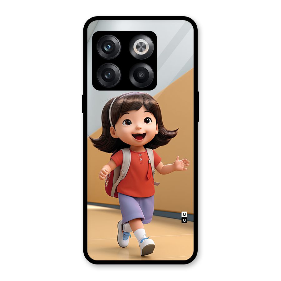 Cute School Girl Glass Back Case for OnePlus 10T